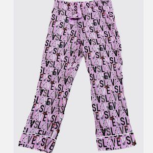 COPY - Victoria's Secret Lounge Pajama VS Floral Logo Sleep Pants NWT